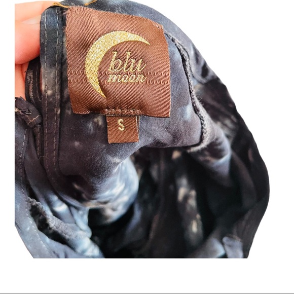 Blu moon tie dye high low mini dress - Picture 3 of 7